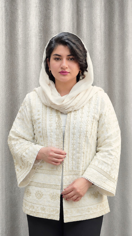 کت مجلسی گلدوزی فری سایز